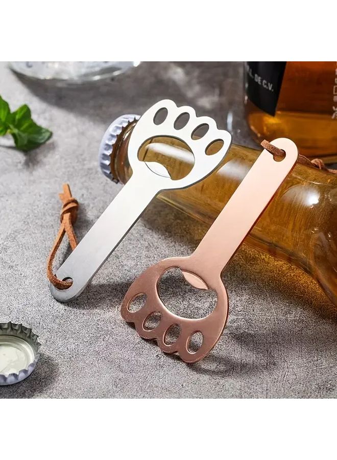 Rose Golden Hollow Claw Print Bottle Opener 25 Pcs Durable Portable Bar Accessories - Image 3